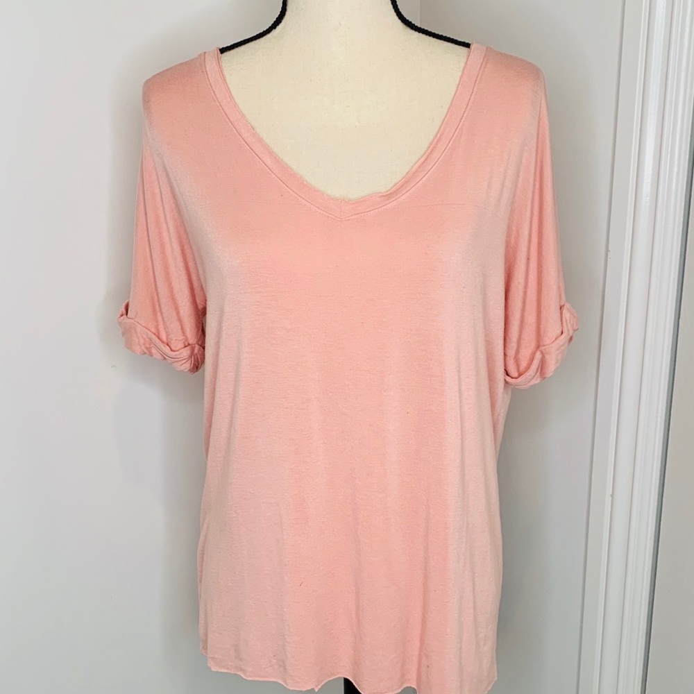 Women’s Sweet Romeo pink round neck tee